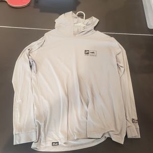 Pelagic Light Gray Aquatica Hooded Pullover